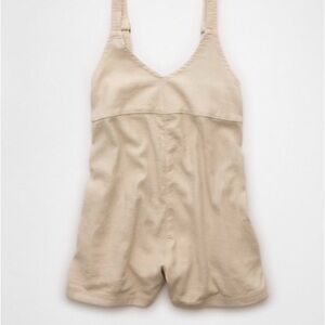NWT American Eagle Linen Blend Shortalls
